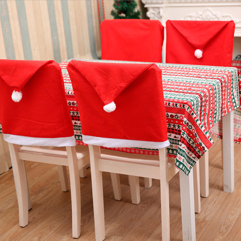 Christmas Velvet Chair Cover - Set of 4 - Uncommongifts.in